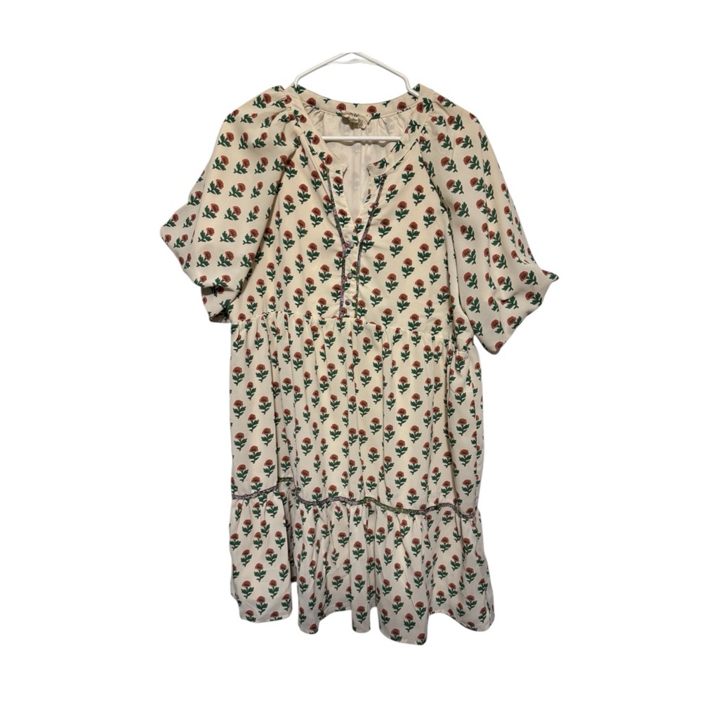 Umgee Baby Doll Floral Print Mini Dress - Picture 3 of 3